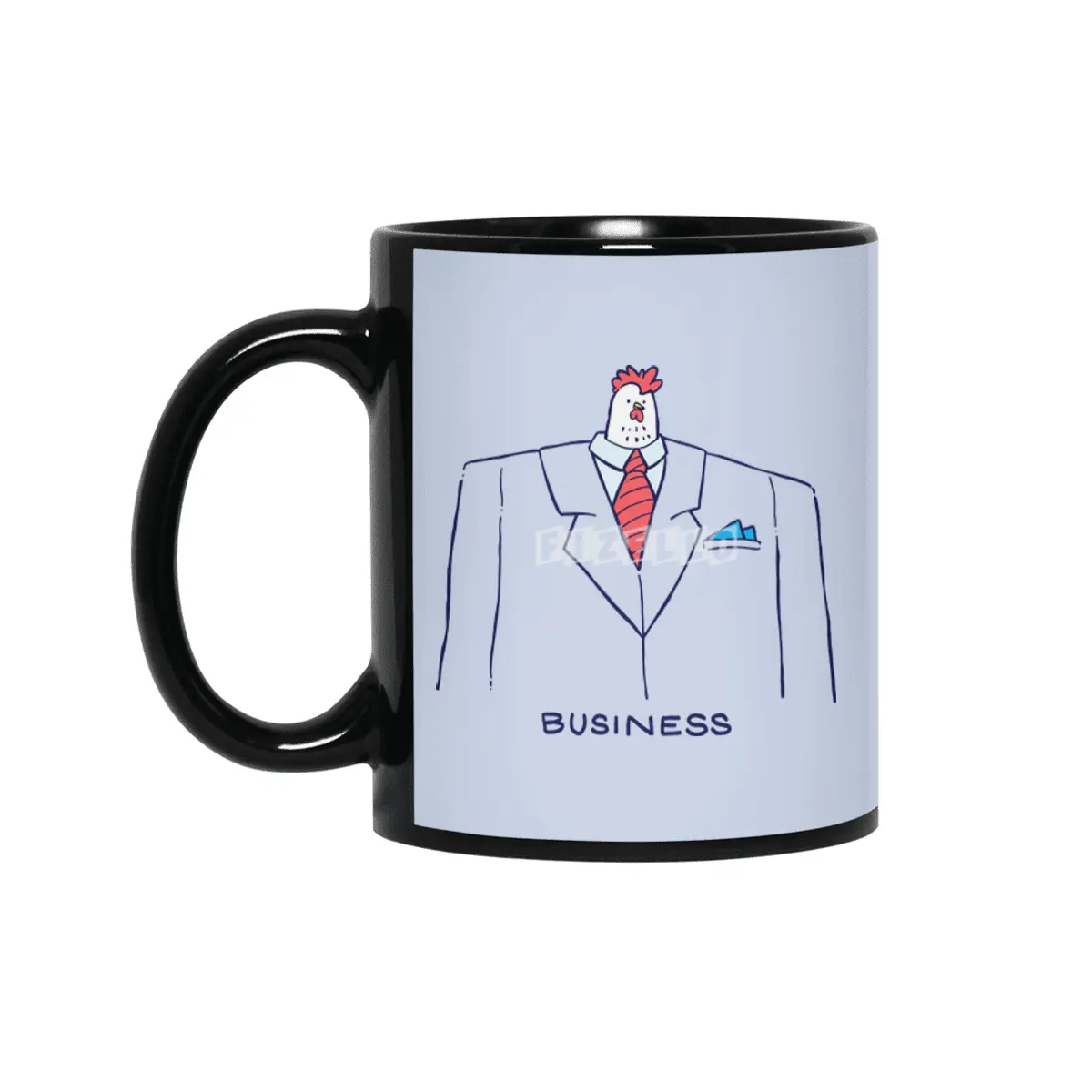 Business Chicken Siyah Kupa
