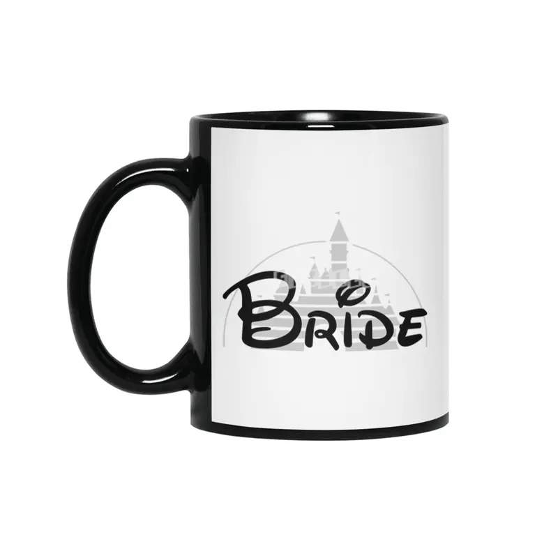 Disney Bride BLACK FONT Siyah Kupa