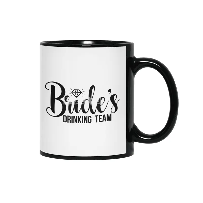 Bride's Drinking Team Siyah Kupa