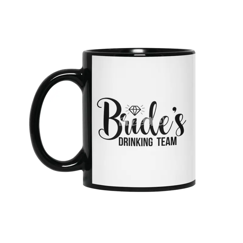 Bride's Drinking Team Siyah Kupa