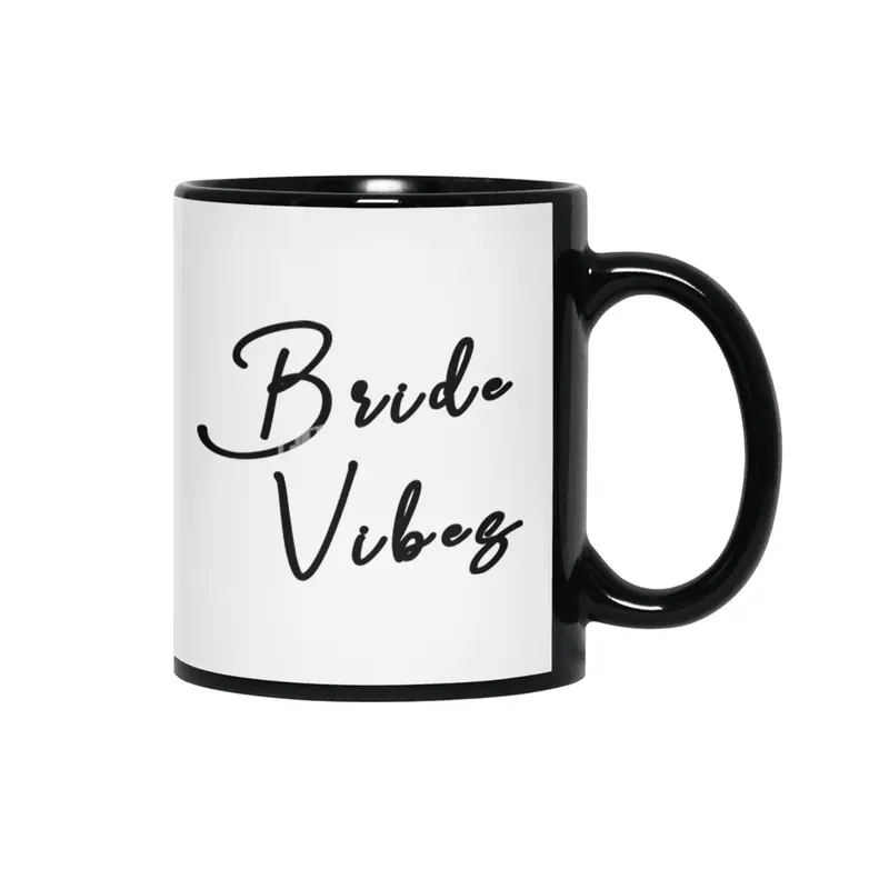 Bride Vibes Siyah Kupa