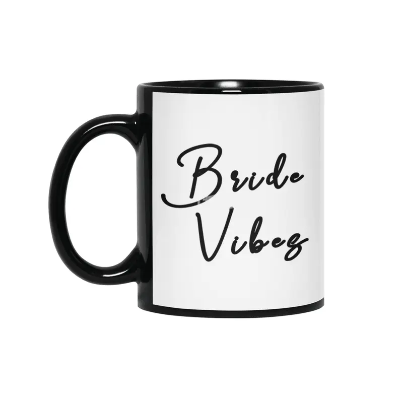Bride Vibes Siyah Kupa
