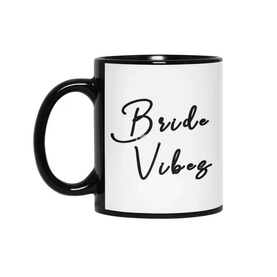 Bride Vibes Siyah Kupa