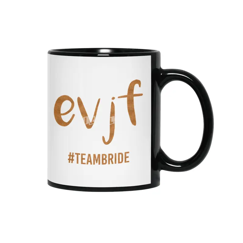 EVJF Team Bride Wedding Gift Siyah Kupa