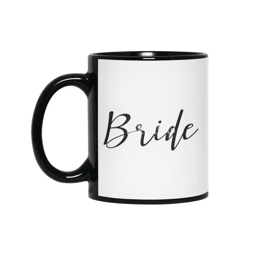 Bride | Groom To Be Shirt Siyah Kupa