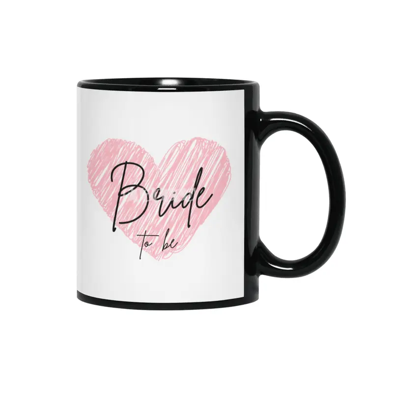 Bride tshirt, bride tribe bride squad maid of honour Siyah Kupa