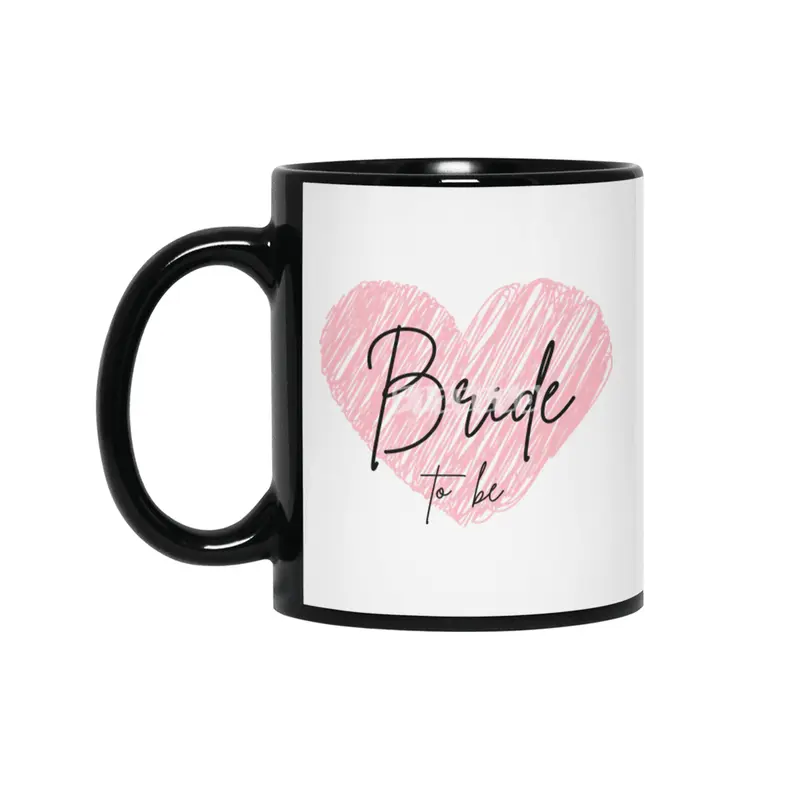 Bride tshirt, bride tribe bride squad maid of honour Siyah Kupa