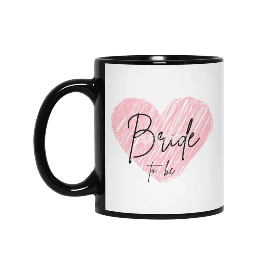 Bride tshirt, bride tribe bride squad maid of honour Siyah Kupa