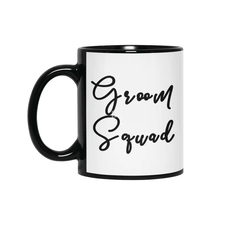 Groom Squad Siyah Kupa