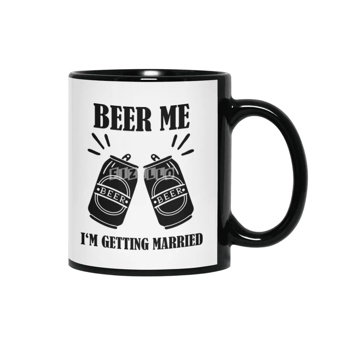 Beer Me I'm Getting Married Funny Groom Siyah Kupa