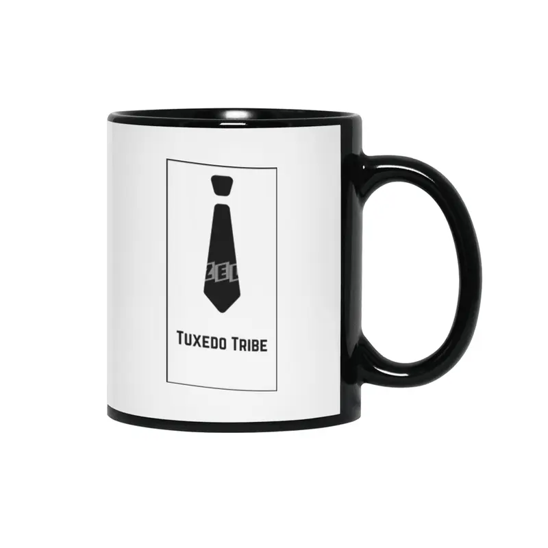 Tuxedo tribe groomsmen apparel Siyah Kupa
