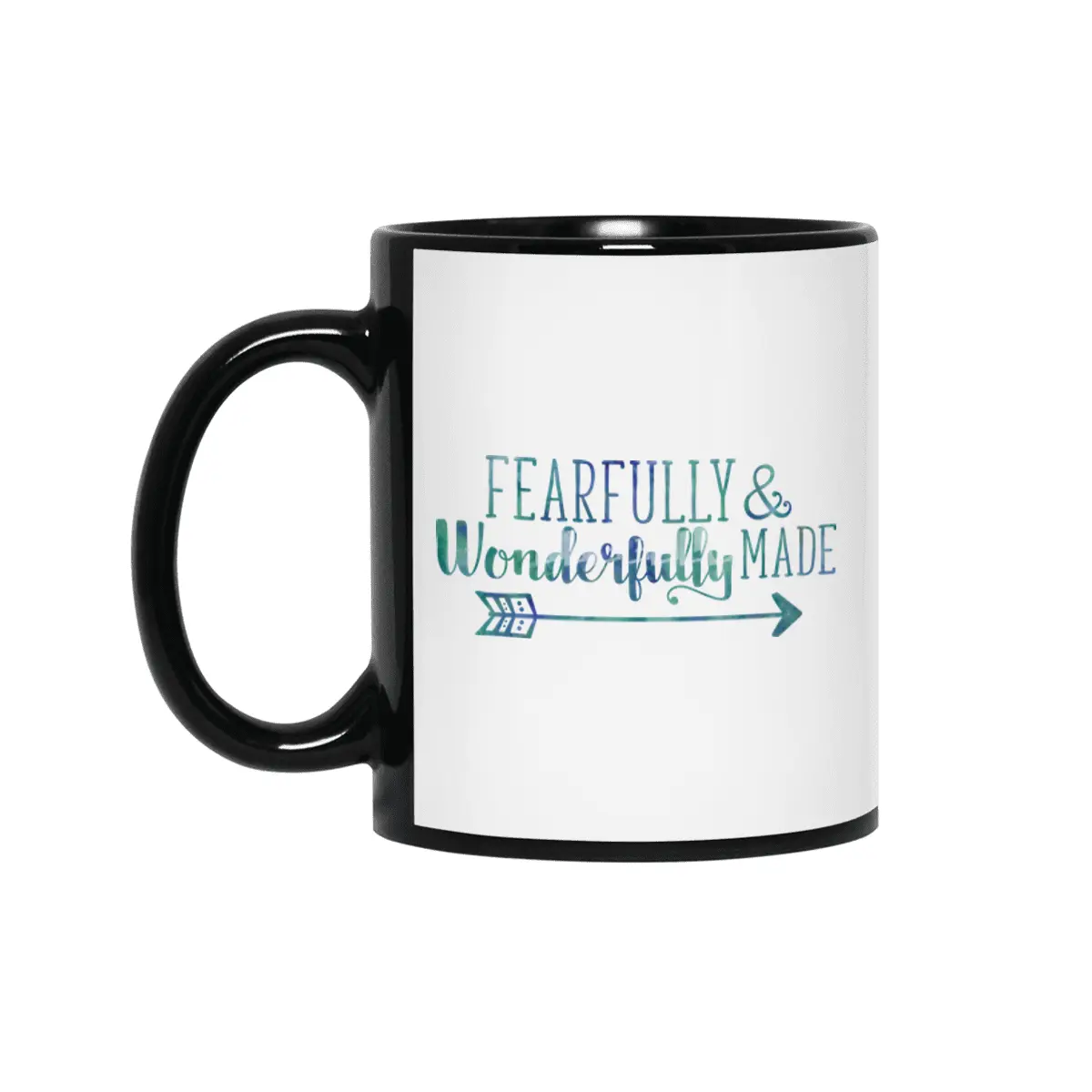 Fearfully & Wonderfully Made Watercolor Siyah Kupa