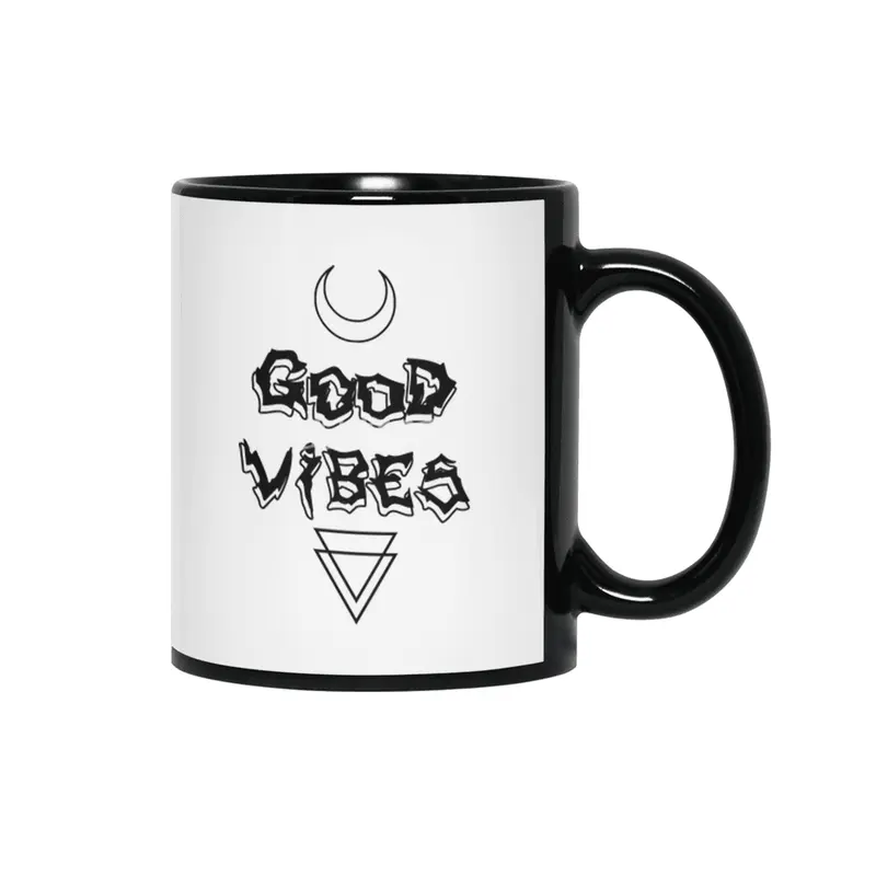 Good Vibes Siyah Kupa