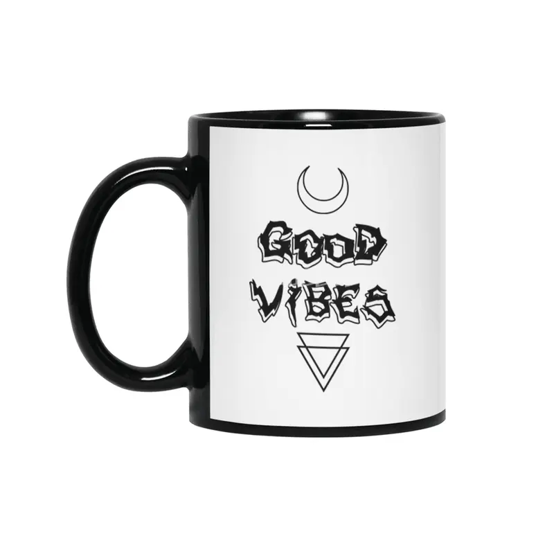 Good Vibes Siyah Kupa
