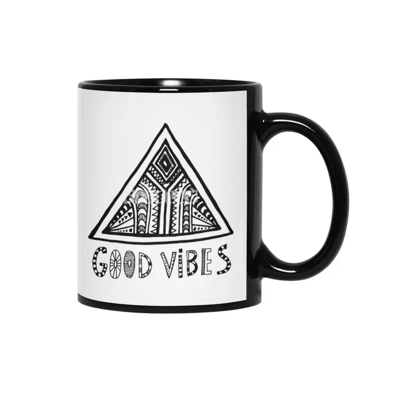 Good Vibes mindset Siyah Kupa