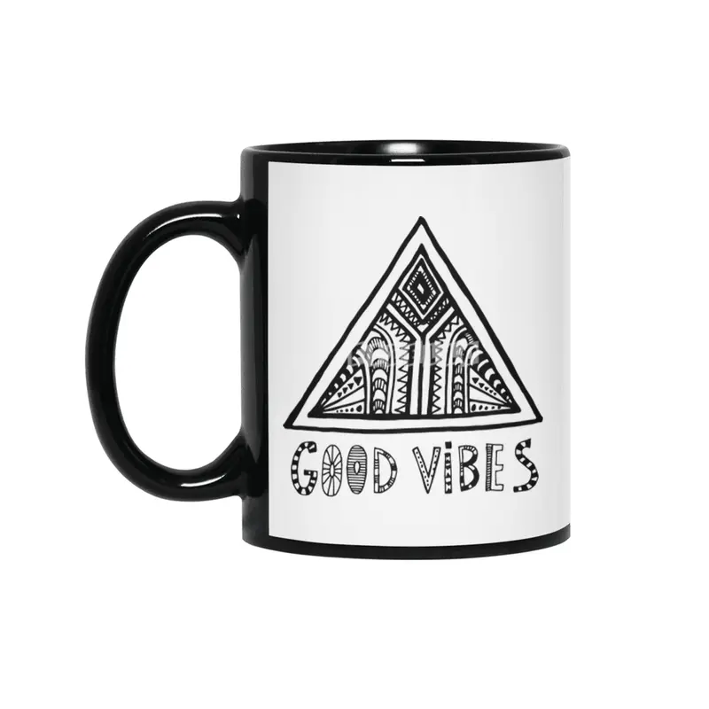 Good Vibes mindset Siyah Kupa