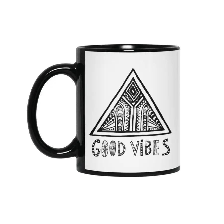 Good Vibes mindset Siyah Kupa