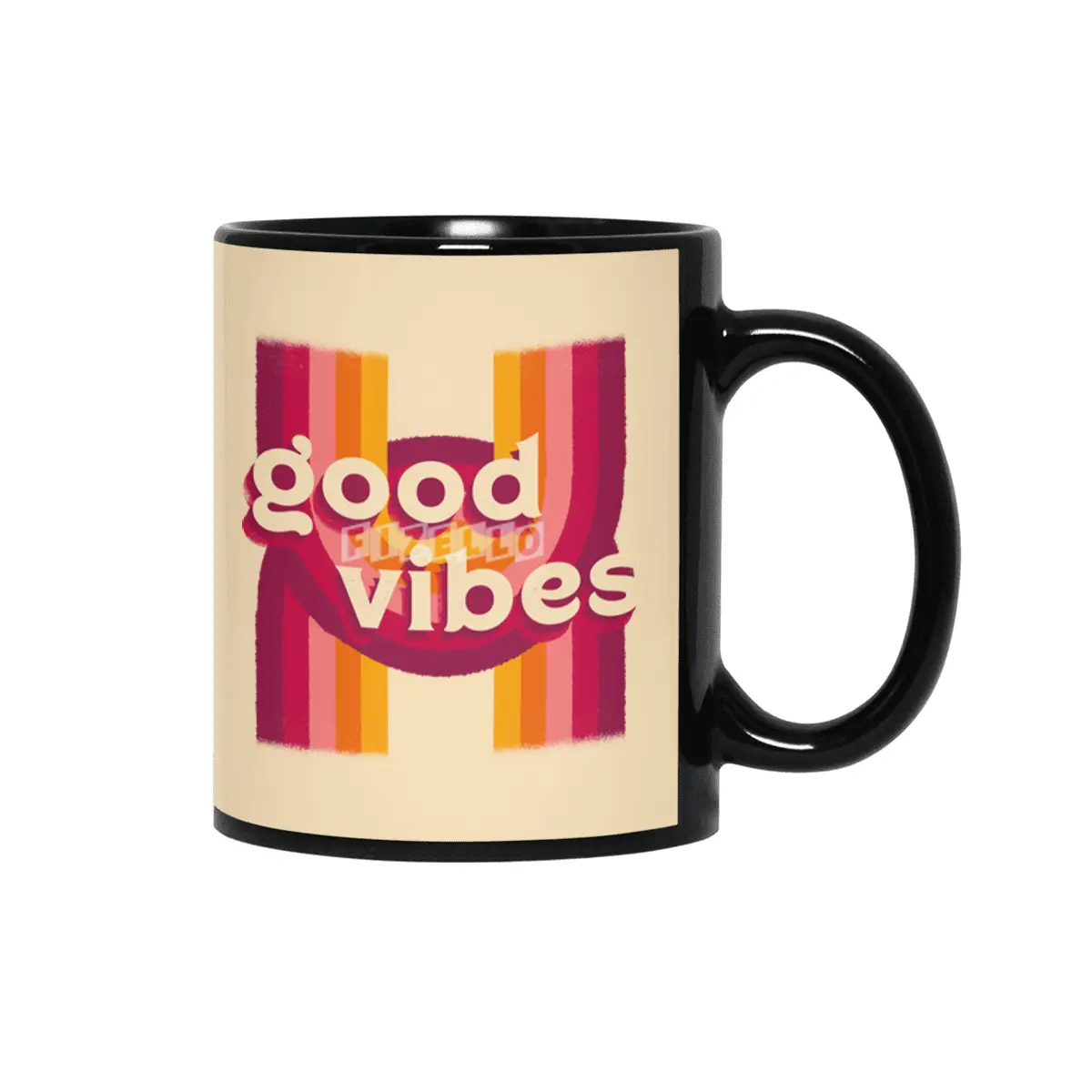 Good Vibes Siyah Kupa