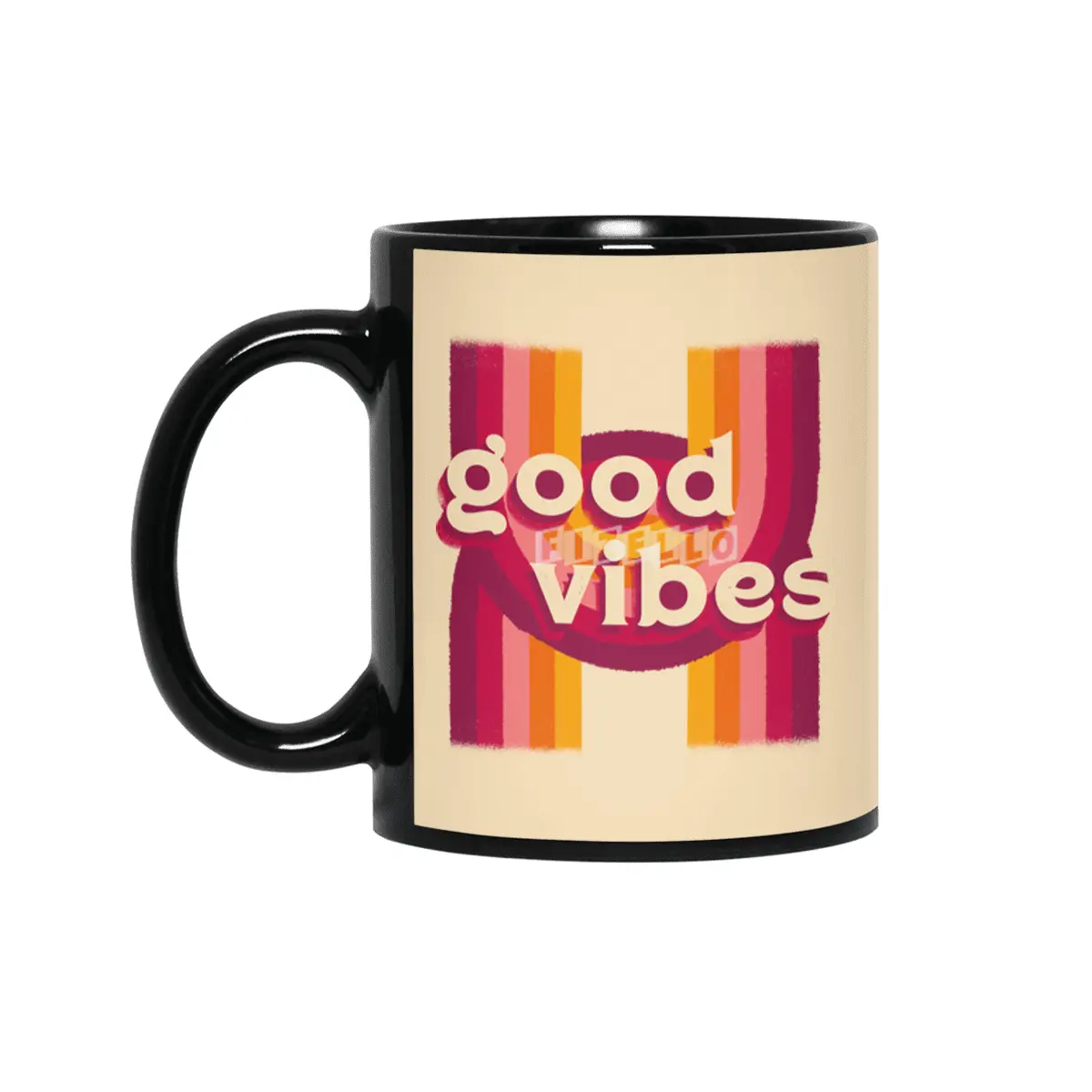 Good Vibes Siyah Kupa