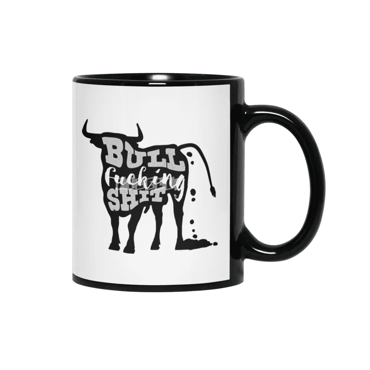Bull Fucking Shit Siyah Kupa
