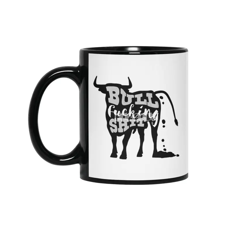 Bull Fucking Shit Siyah Kupa