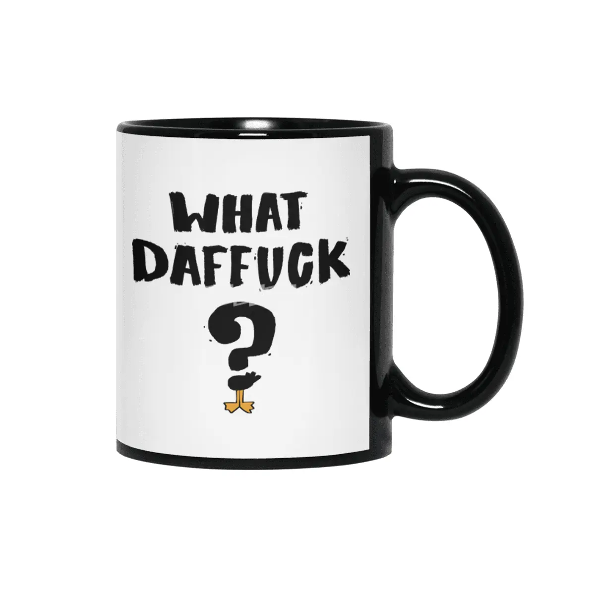 WHAT DAFFUCK Siyah Kupa