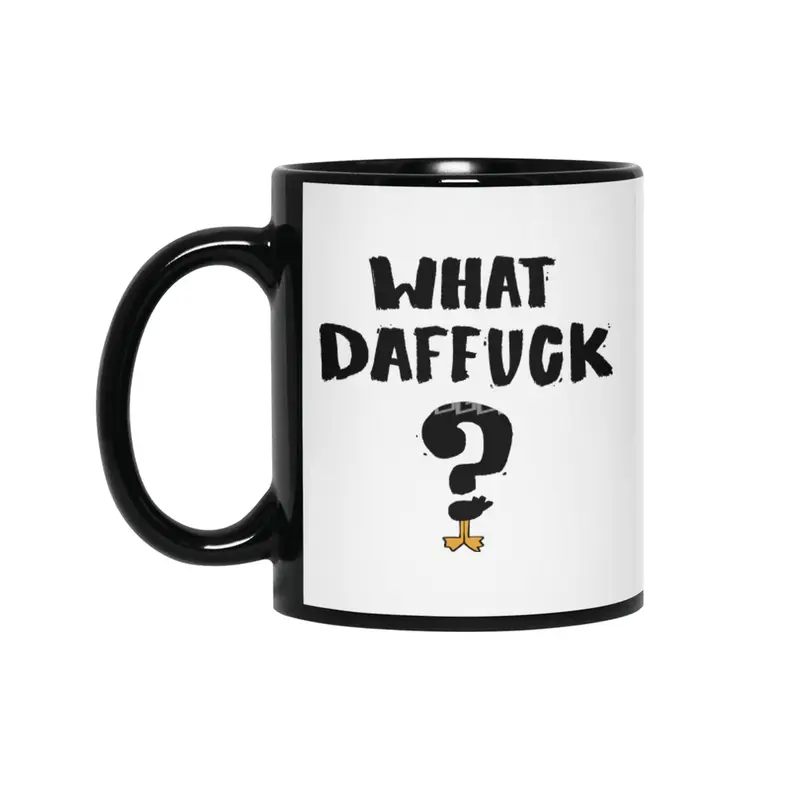 WHAT DAFFUCK Siyah Kupa