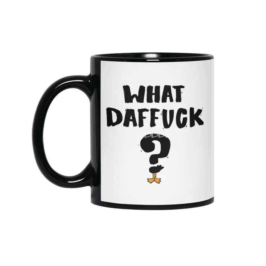 WHAT DAFFUCK Siyah Kupa