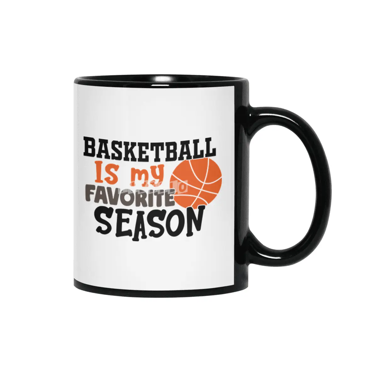 Basketballis My Favorite Season Siyah Kupa