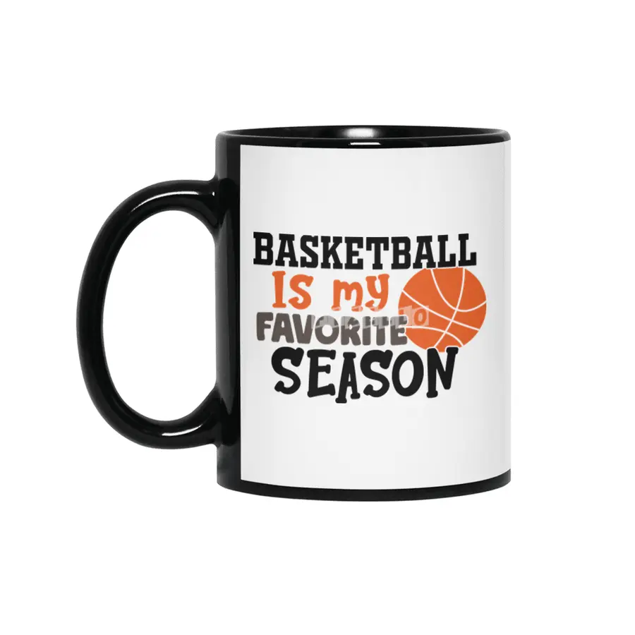 Basketballis My Favorite Season Siyah Kupa