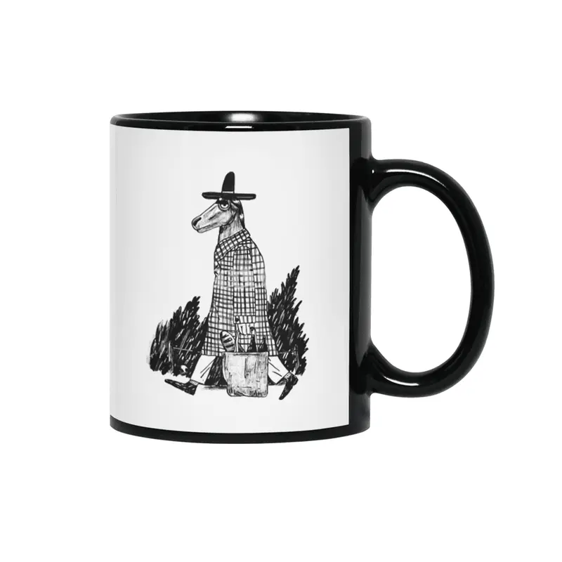 Horse in coat Siyah Kupa