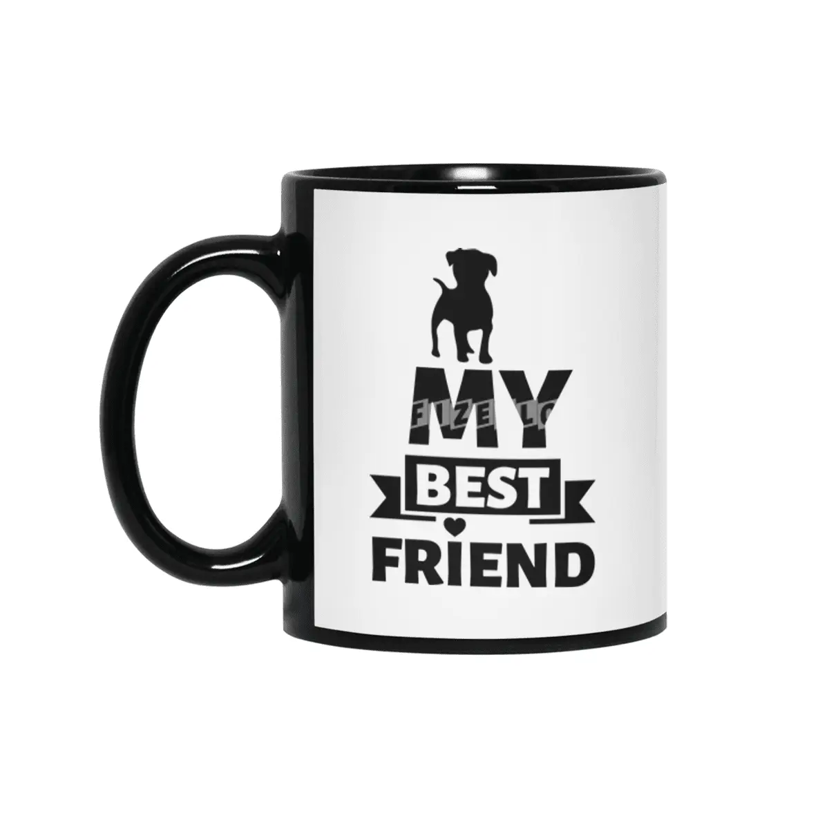 DOG - My best friend Siyah Kupa