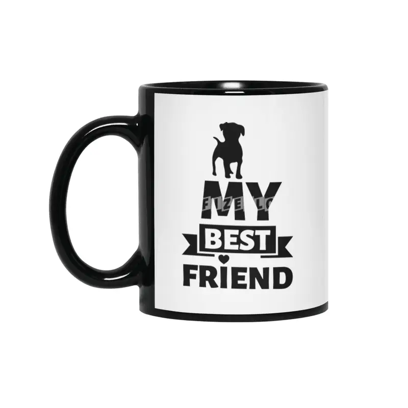 DOG - My best friend Siyah Kupa