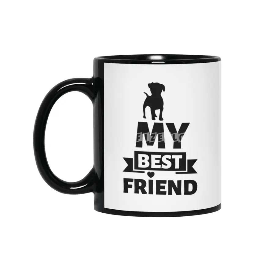 DOG - My best friend Siyah Kupa