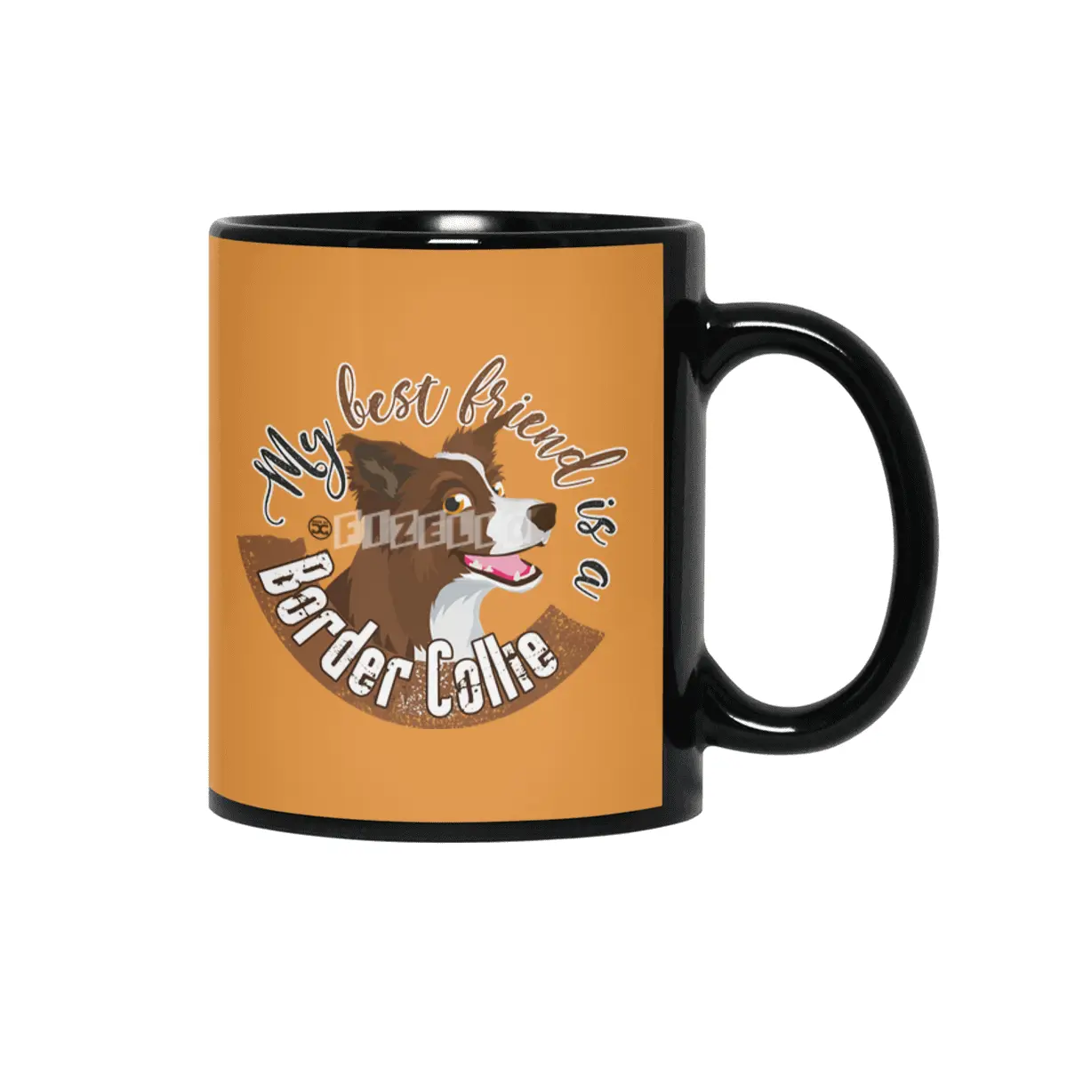 My Best Friend is a... Border Collie - Brown Siyah Kupa