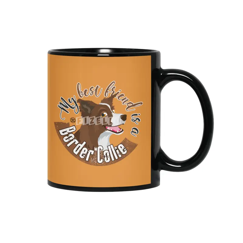 My Best Friend is a... Border Collie - Brown Siyah Kupa