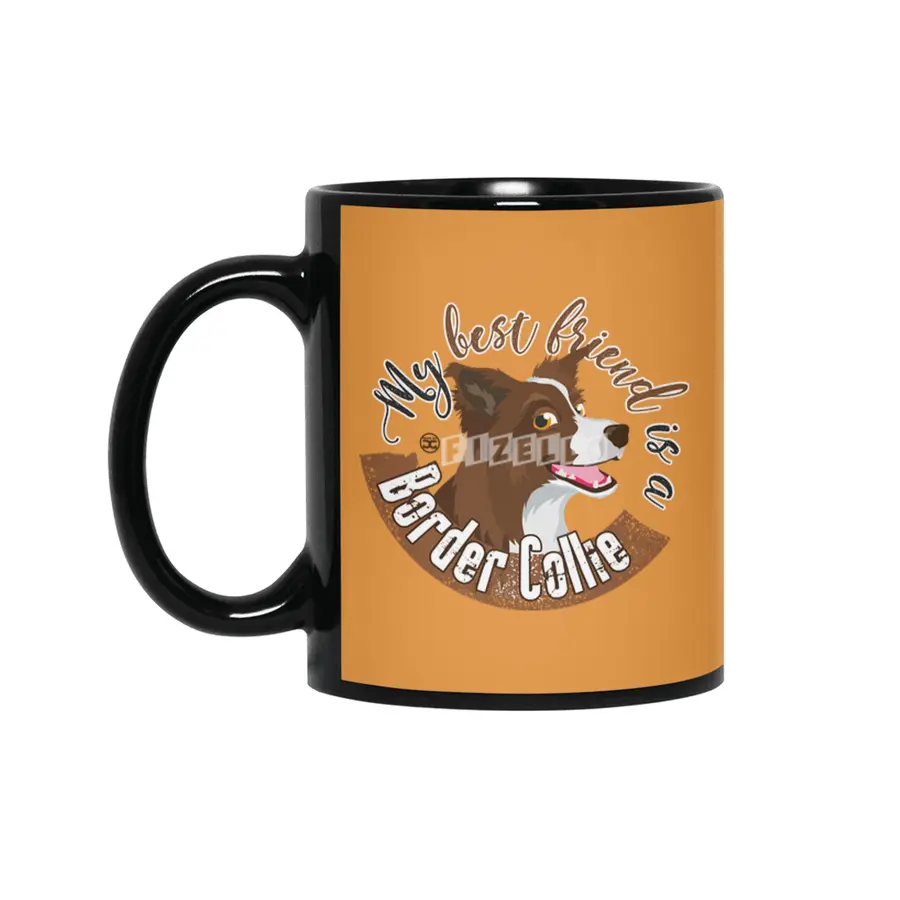 My Best Friend is a... Border Collie - Brown Siyah Kupa