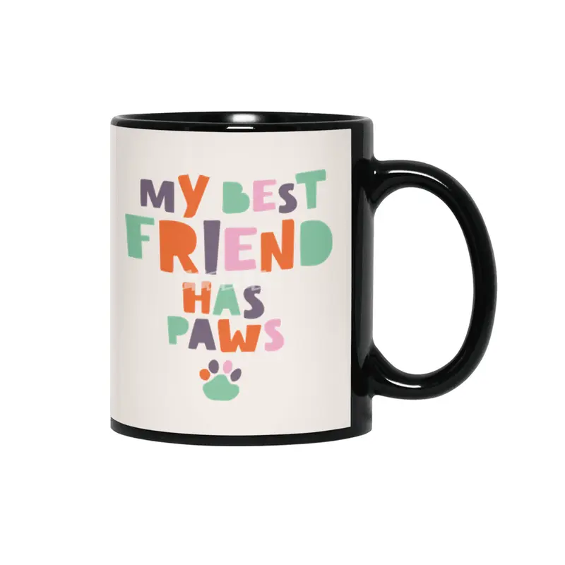 My best friend has paws Siyah Kupa
