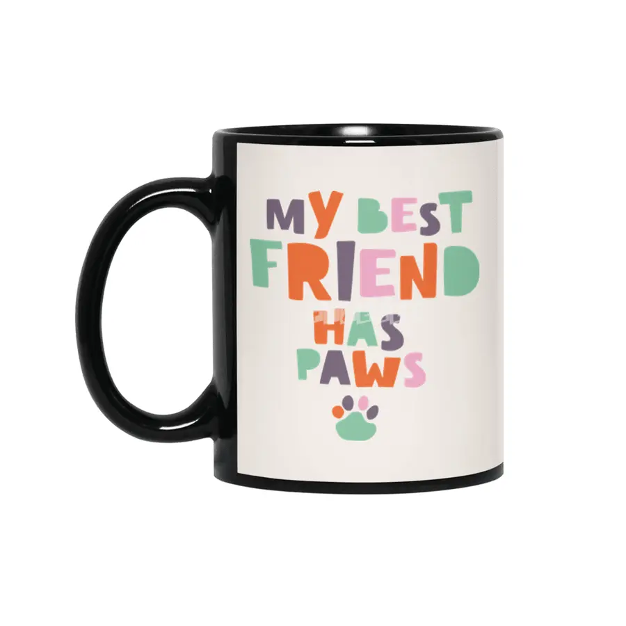 My best friend has paws Siyah Kupa