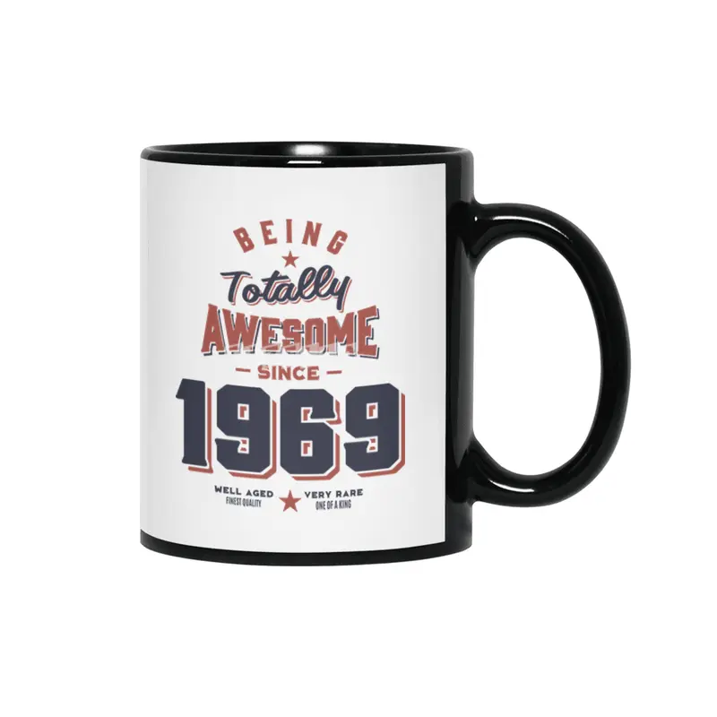 Being Totally Awesome since 1969 Birthday Gift Siyah Kupa