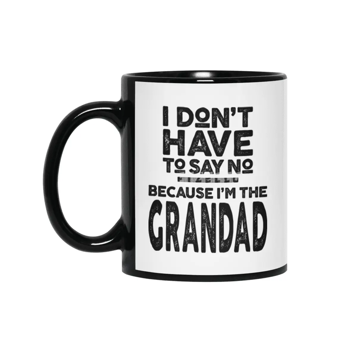 Happiness is Being a Granddad Gifts Siyah Kupa