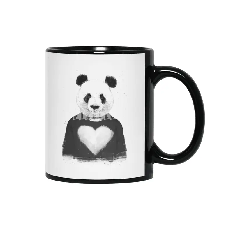 Lovely panda Siyah Kupa