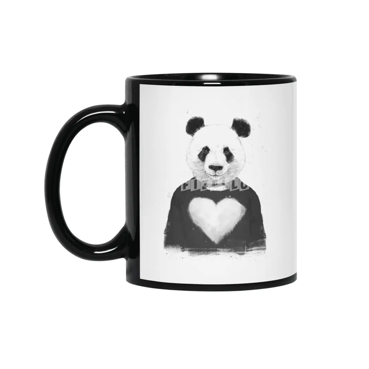 Lovely panda Siyah Kupa
