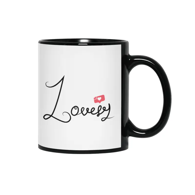 lovely Siyah Kupa