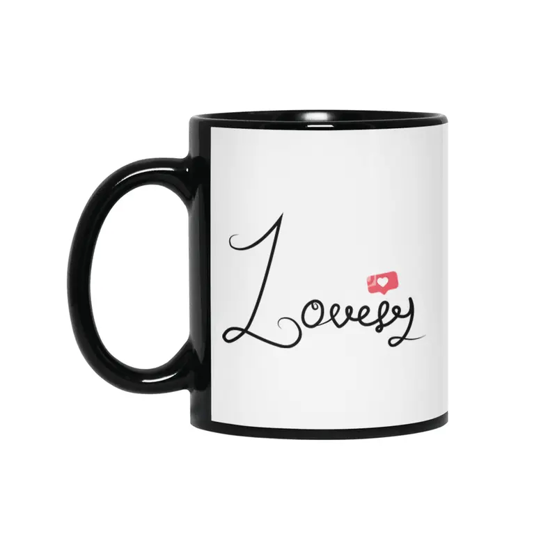 lovely Siyah Kupa