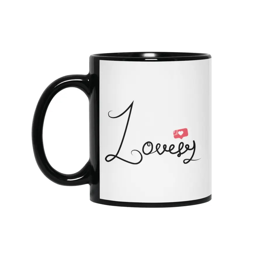 lovely Siyah Kupa