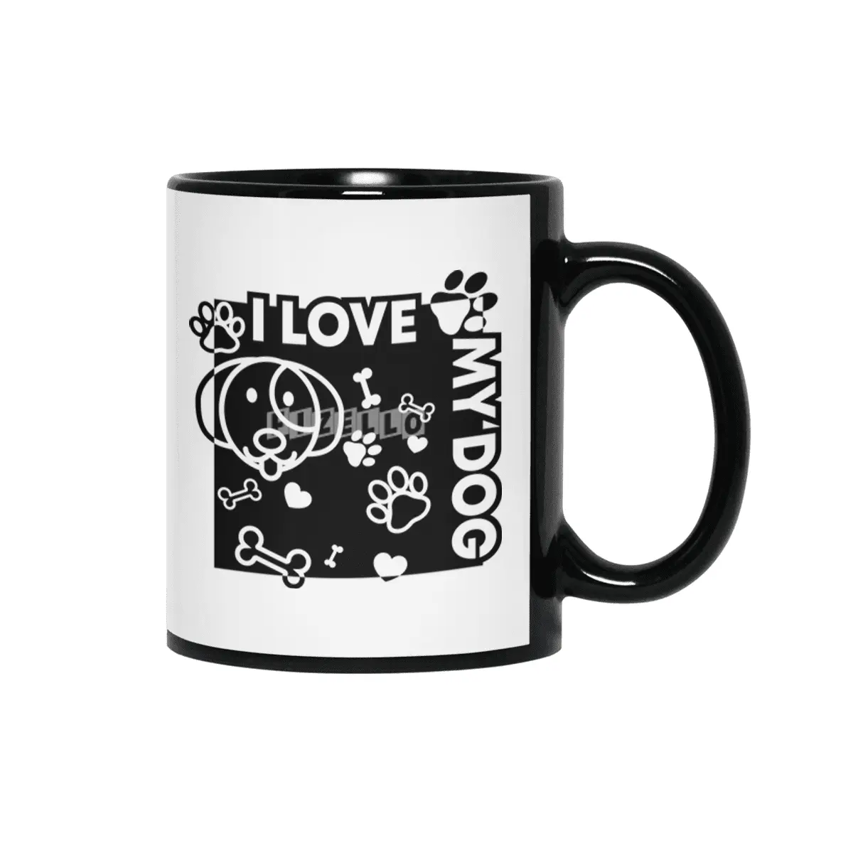 Cute lovely gift for dog lovers | I love my dog Siyah Kupa