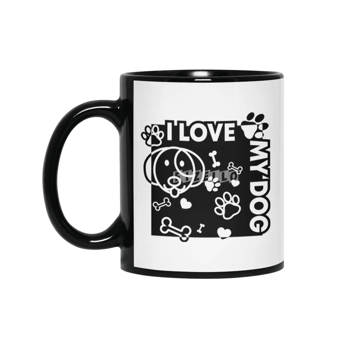 Cute lovely gift for dog lovers | I love my dog Siyah Kupa