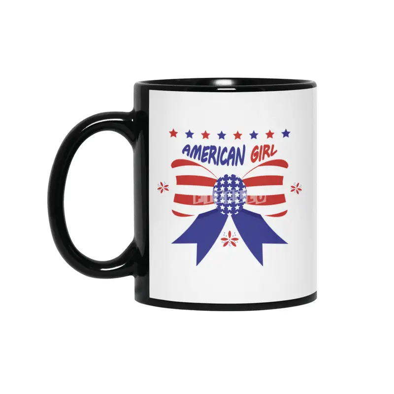 Lovely American Girl Siyah Kupa
