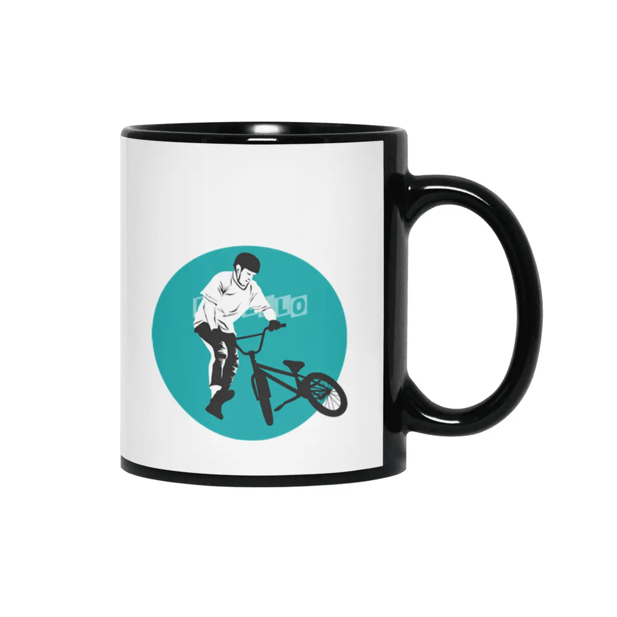 Lovely Bike Siyah Kupa